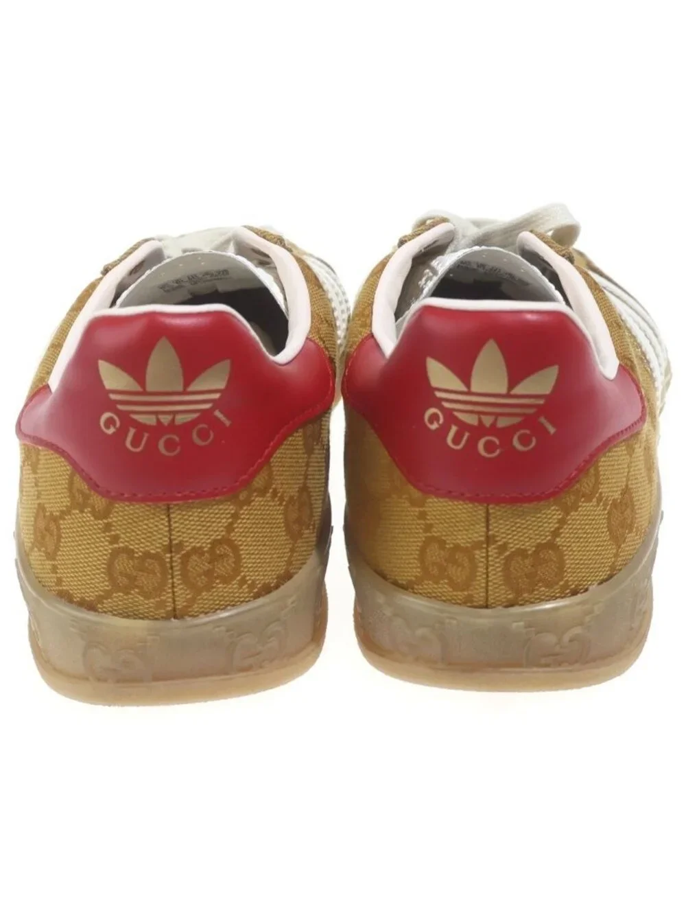 Gucci Adidas Gazelle GG Canvas Low Cut Sneakers Brown